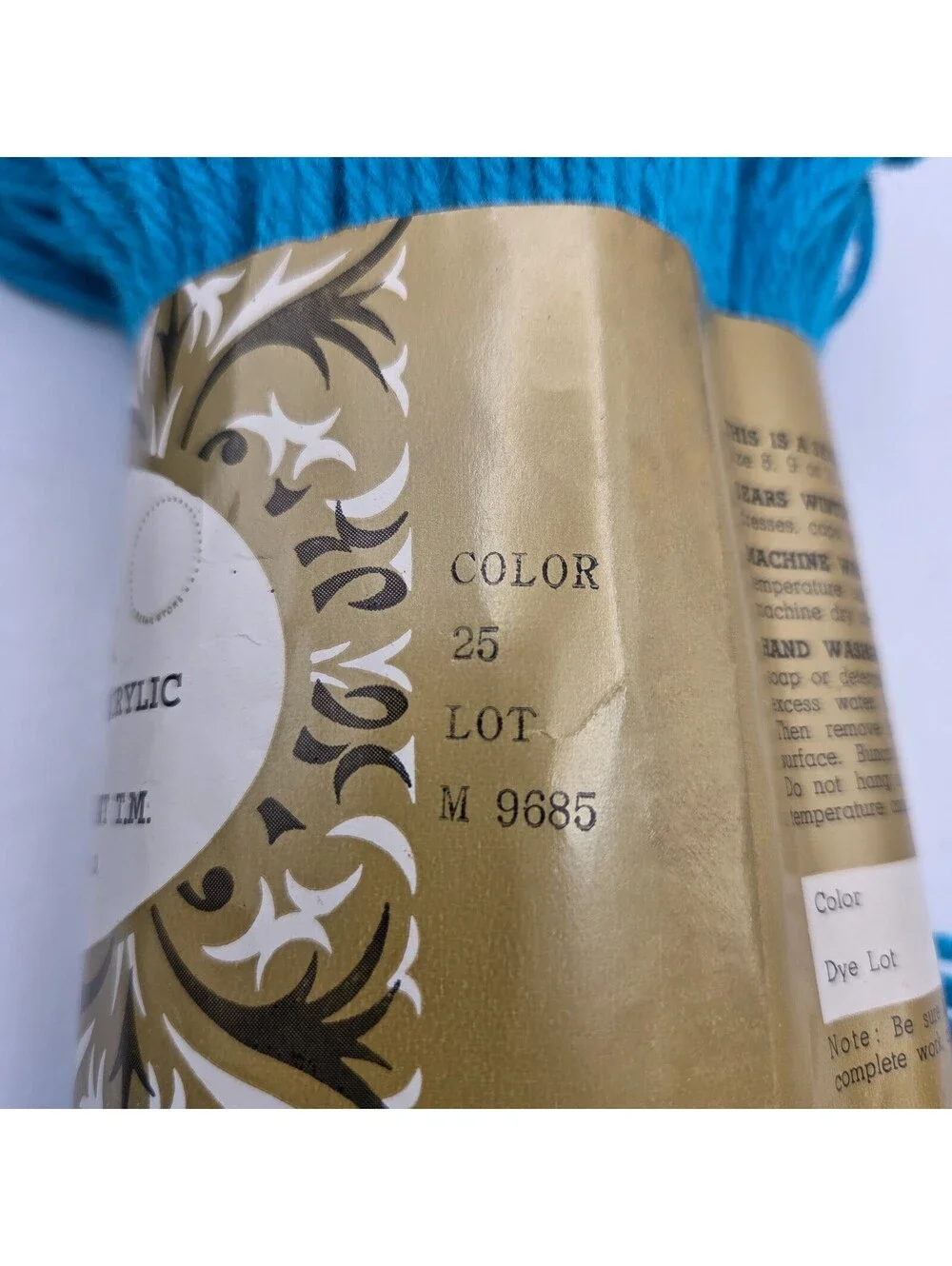 Vintage Sears Wintuk Yarn Lot of 3 Skeins 100% Orlon Acrylic 4 Ply USA Colors 19